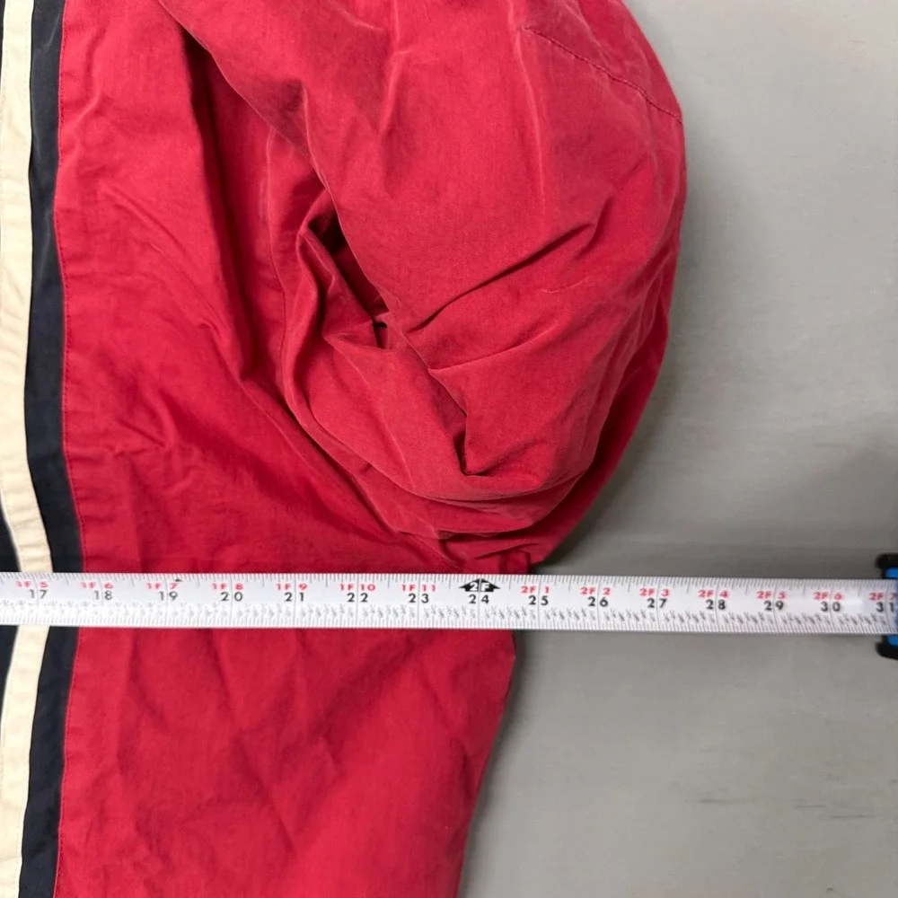 Vintage Nautica Reversible Bomber Jacket Navy Red Colorblock Large